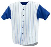Full Button Pinstripe Baseball Jerseys-Closeout