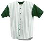 Badger Full Button Pinstripe Baseball Jerseys