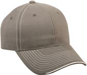 OC Sports Twill Visor Piping Accent Ball Cap OC Sports Twill Visor Piping Accent Ball Cap