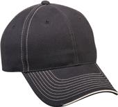 OC Sports Twill Visor Piping Accent Ball Cap OC Sports Twill Visor Piping Accent Ball Cap