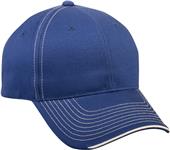 OC Sports Twill Visor Piping Accent Ball Cap OC Sports Twill Visor Piping Accent Ball Cap