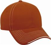 OC Sports Twill Visor Piping Accent Ball Cap OC Sports Twill Visor Piping Accent Ball Cap