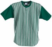 Badger 2-Button Placket Pinstripe Baseball Jerseys