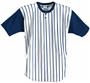 Badger 2-Button Placket Pinstripe Baseball Jerseys