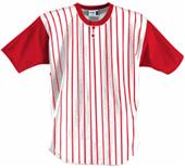Badger 2-Button Placket Pinstripe Baseball Jerseys