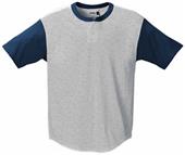 Badger Colorblock Placket Baseball Jerseys