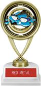 7" Swimming Saturn Trophy on Marble Base 7" Swimming Saturn Trophy on Marble Base