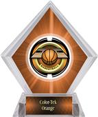 2" Saturn Basketball Orange Diamond Ice Trophy 2" Saturn Basketball Orange Diamond Ice Trophy