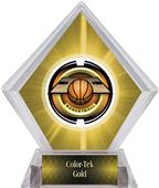 2" Saturn Basketball Yellow Diamond Ice Trophy 2" Saturn Basketball Yellow Diamond Ice Trophy