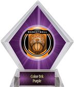 2" Legacy Basketball Purple Diamond Ice Trophy 2" Legacy Basketball Purple Diamond Ice Trophy