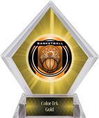 2" Legacy Basketball Yellow Diamond Ice Trophy 2" Legacy Basketball Yellow Diamond Ice Trophy