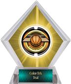 Awards Saturn Basketball Yellow Diamond Ice Trophy Awards Saturn Basketball Yellow Diamond Ice Trophy