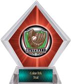 Shield Baseball Red Diamond Ice Trophy Label Shield Baseball Red Diamond Ice Trophy Label