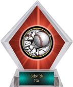 Bust-Out Baseball Red Diamond Ice Trophy Label Bust-Out Baseball Red Diamond Ice Trophy Label