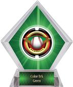 2" Saturn Baseball Green Diamond Ice Trophy 2" Saturn Baseball Green Diamond Ice Trophy
