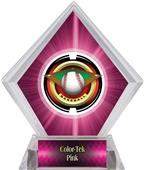 2" Saturn Baseball Pink Diamond Ice Trophy 2" Saturn Baseball Pink Diamond Ice Trophy