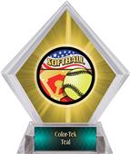 Americana Softball Yellow Diamond Ice Trophy Americana Softball Yellow Diamond Ice Trophy