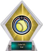 Eclipse Softball Yellow Diamond Ice Trophy Eclipse Softball Yellow Diamond Ice Trophy
