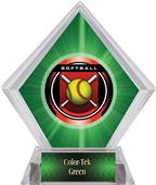 2" Legacy Softball Green Diamond Ice Trophy 2" Legacy Softball Green Diamond Ice Trophy