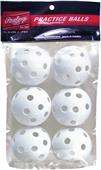 Rawlings 9" Plastic Training Baseballs (6 PK) Rawlings 9" Plastic Training Baseballs (6 PK)