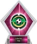 2" Saturn Soccer Pink Diamond Ice Trophy 2" Saturn Soccer Pink Diamond Ice Trophy