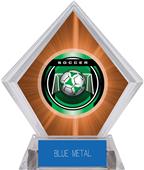 2" Legacy Soccer Orange Diamond Ice Trophy 2" Legacy Soccer Orange Diamond Ice Trophy