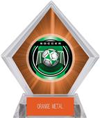2" Legacy Soccer Orange Diamond Ice Trophy 2" Legacy Soccer Orange Diamond Ice Trophy