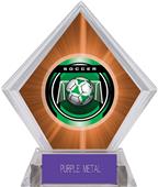 2" Legacy Soccer Orange Diamond Ice Trophy 2" Legacy Soccer Orange Diamond Ice Trophy