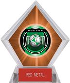 2" Legacy Soccer Orange Diamond Ice Trophy 2" Legacy Soccer Orange Diamond Ice Trophy