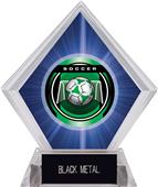2" Legacy Soccer Blue Diamond Ice Trophy 2" Legacy Soccer Blue Diamond Ice Trophy