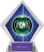 2" Legacy Soccer Blue Diamond Ice Trophy 2" Legacy Soccer Blue Diamond Ice Trophy