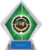2" Saturn Football Green Diamond Ice Trophy 2" Saturn Football Green Diamond Ice Trophy
