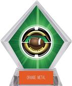 2" Saturn Football Green Diamond Ice Trophy 2" Saturn Football Green Diamond Ice Trophy