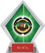 2" Saturn Football Green Diamond Ice Trophy 2" Saturn Football Green Diamond Ice Trophy