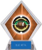 2" Saturn Football Orange Diamond Ice Trophy 2" Saturn Football Orange Diamond Ice Trophy