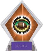 2" Saturn Football Orange Diamond Ice Trophy 2" Saturn Football Orange Diamond Ice Trophy