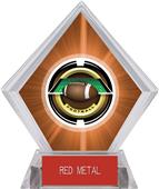 2" Saturn Football Orange Diamond Ice Trophy 2" Saturn Football Orange Diamond Ice Trophy