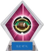 2" Saturn Football Pink Diamond Ice Trophy 2" Saturn Football Pink Diamond Ice Trophy
