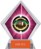 2" Saturn Football Pink Diamond Ice Trophy 2" Saturn Football Pink Diamond Ice Trophy
