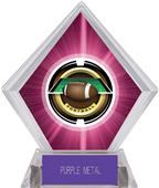 2" Saturn Football Pink Diamond Ice Trophy 2" Saturn Football Pink Diamond Ice Trophy