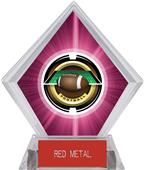 2" Saturn Football Pink Diamond Ice Trophy 2" Saturn Football Pink Diamond Ice Trophy