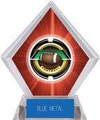 2" Saturn Football Red Diamond Ice Trophy 2" Saturn Football Red Diamond Ice Trophy