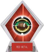 2" Saturn Football Red Diamond Ice Trophy 2" Saturn Football Red Diamond Ice Trophy