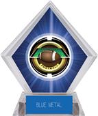 2" Saturn Football Blue Diamond Ice Trophy 2" Saturn Football Blue Diamond Ice Trophy
