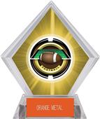 2" Saturn Football Yellow Diamond Ice Trophy 2" Saturn Football Yellow Diamond Ice Trophy