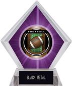 2" Legacy Football Purple Diamond Ice Trophy 2" Legacy Football Purple Diamond Ice Trophy