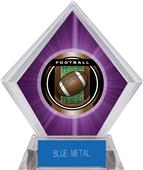 2" Legacy Football Purple Diamond Ice Trophy 2" Legacy Football Purple Diamond Ice Trophy