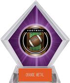 2" Legacy Football Purple Diamond Ice Trophy 2" Legacy Football Purple Diamond Ice Trophy