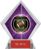 2" Legacy Football Purple Diamond Ice Trophy 2" Legacy Football Purple Diamond Ice Trophy