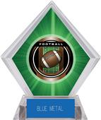 2" Legacy Football Green Diamond Ice Trophy 2" Legacy Football Green Diamond Ice Trophy